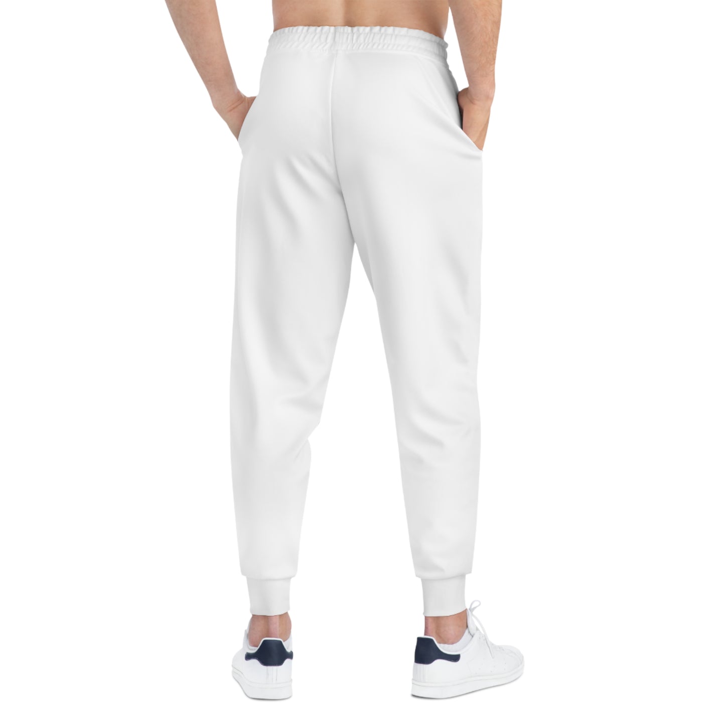 'Eyes on GOD' Athletic Joggers (White)