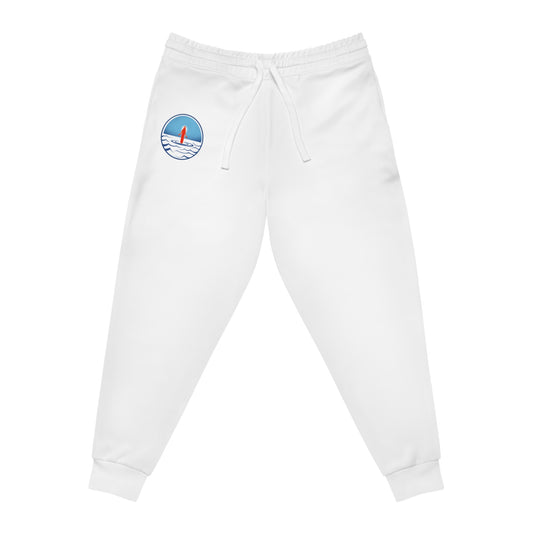 'Eyes on GOD' Athletic Joggers (White)