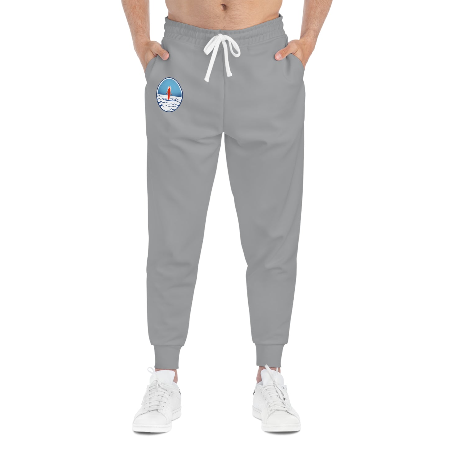 'Eyes on GOD' Athletic Joggers (Grey)